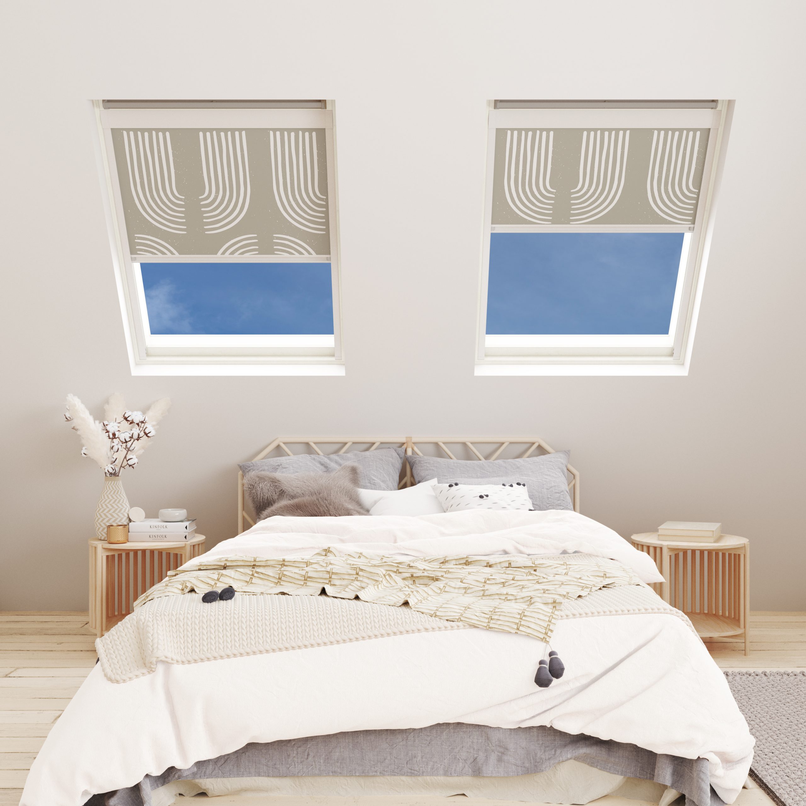 Vision blind close-up