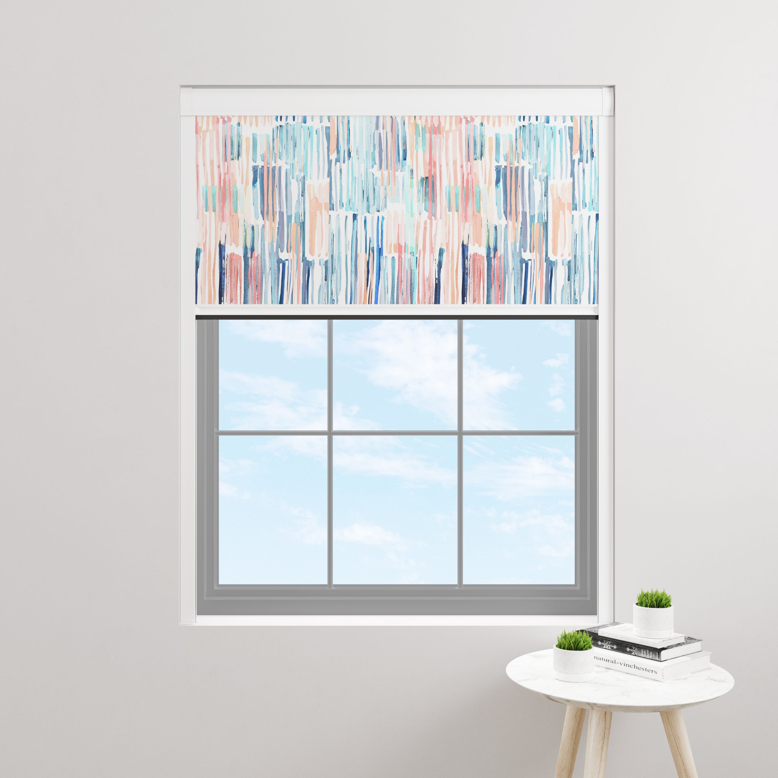 Modern awning over a patio area