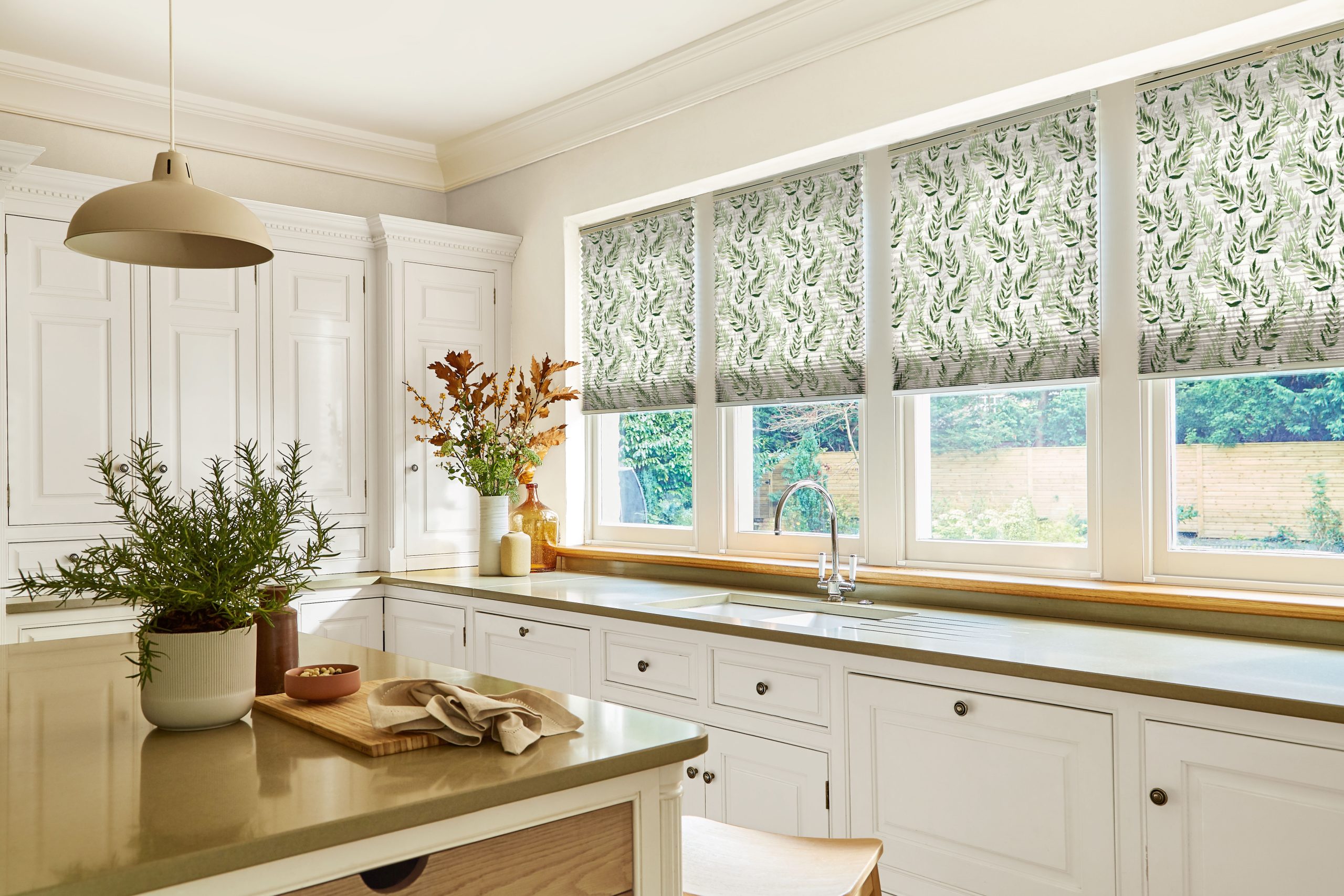 Colourful Pleated Blinds