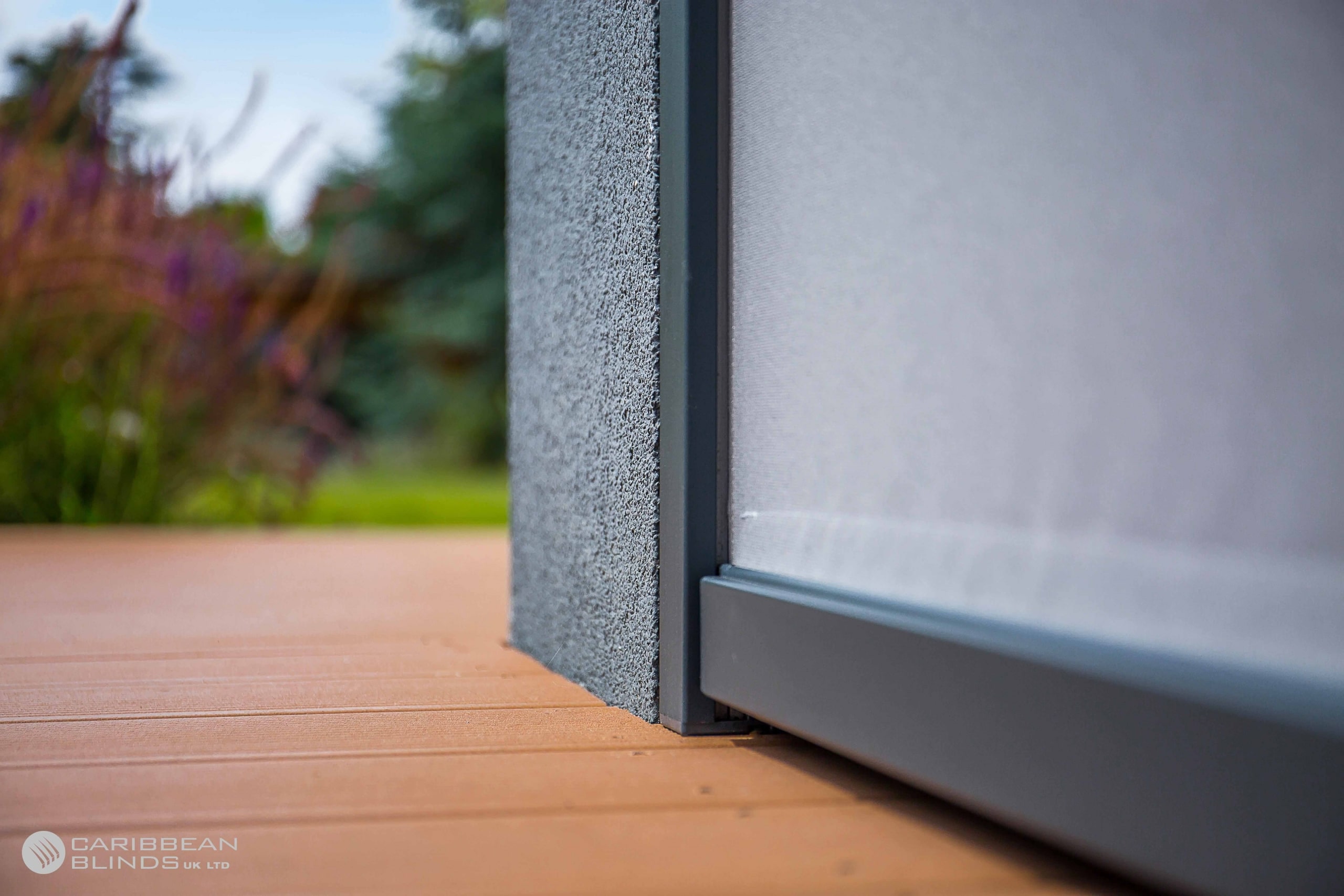 Modern outdoor living with external roller blinds